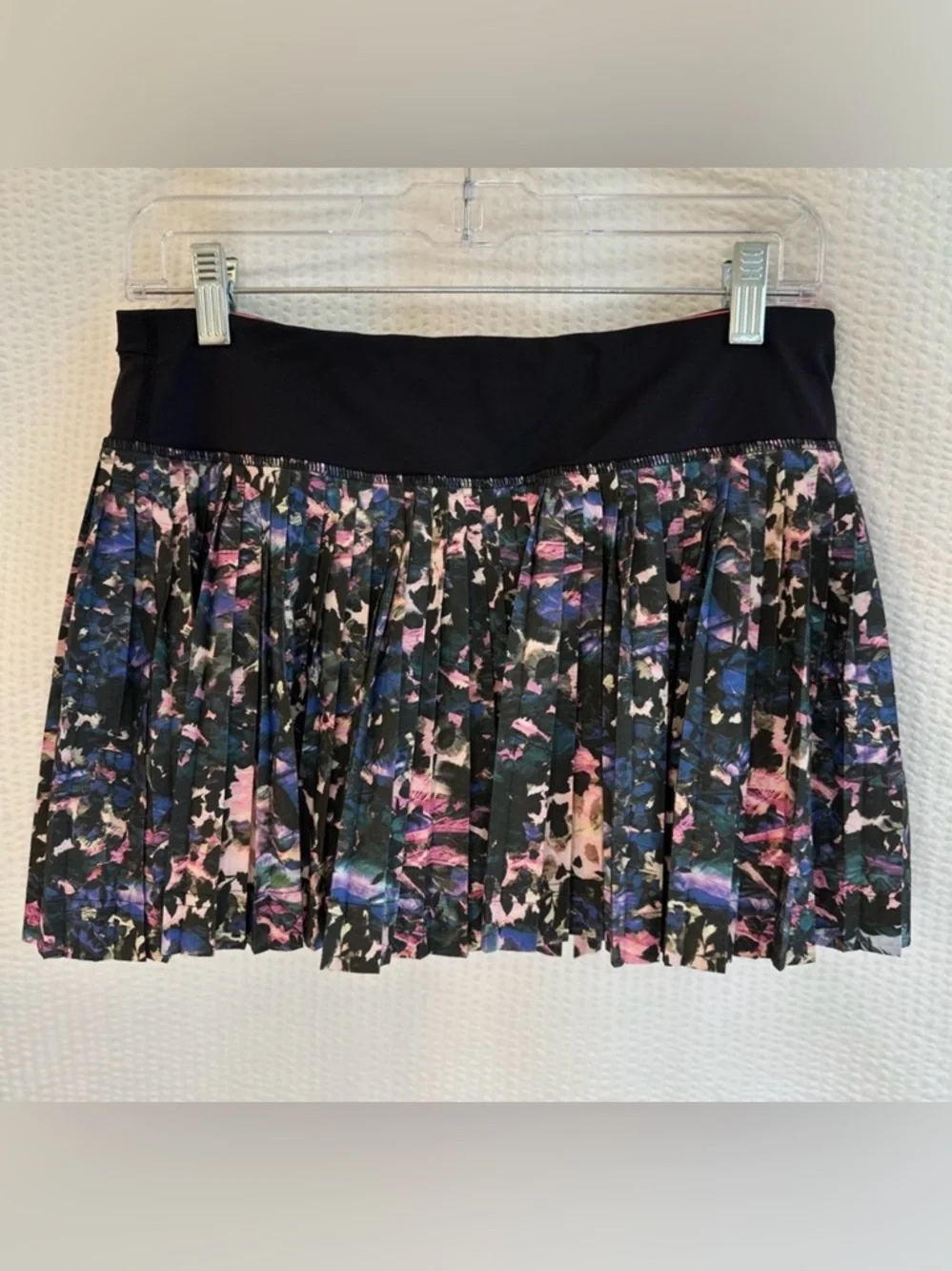 Lululemon Pleat to Street Skirt Floral Backdrop Black Multi Tennis Golf Skort 6